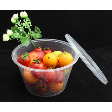 Contenedor de comida desechable transparente de 25oz